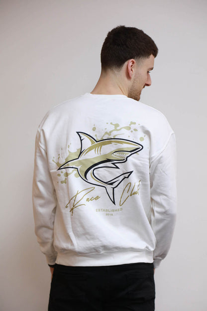 Shark Sweatshirt White