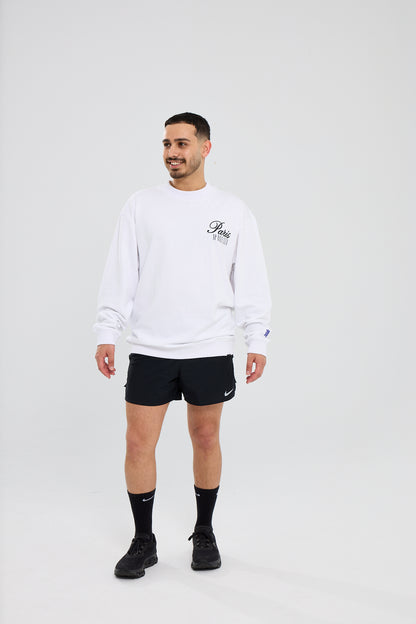 Paris 24 Sweatshirt White
