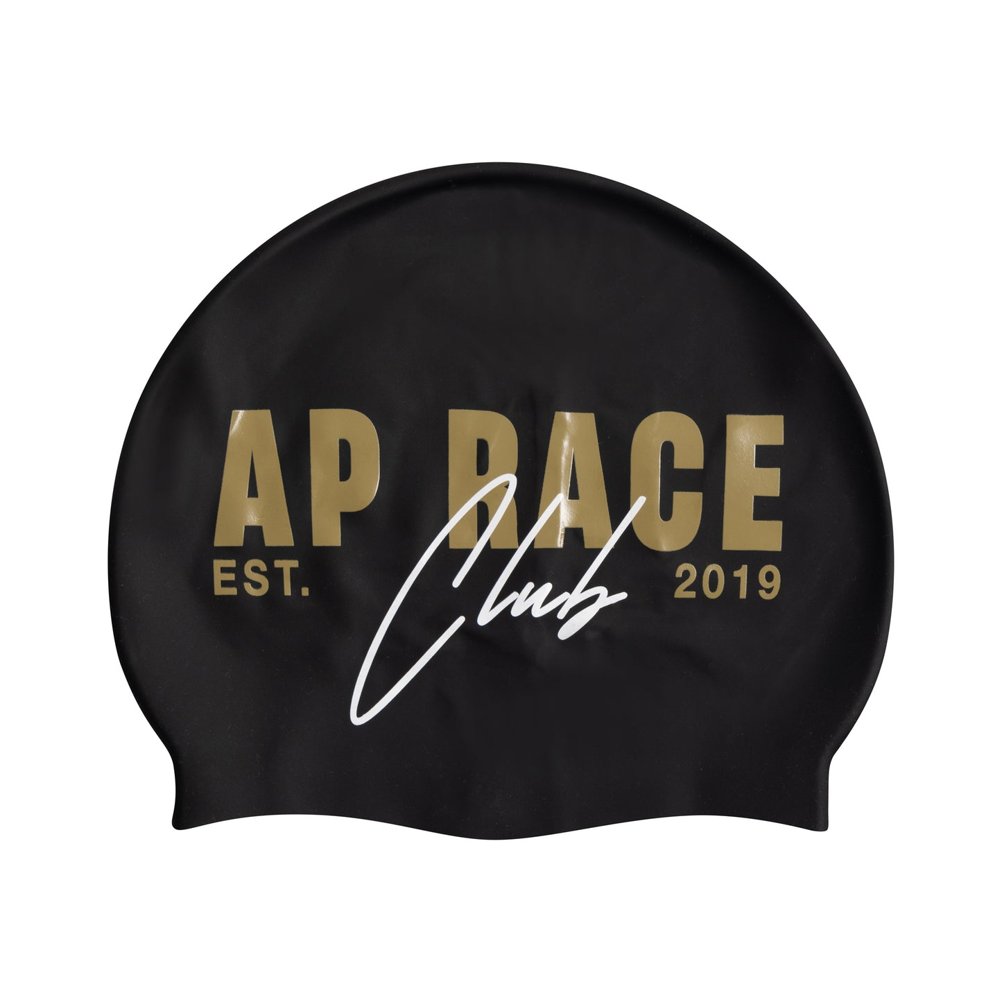 Club Script Swim Cap