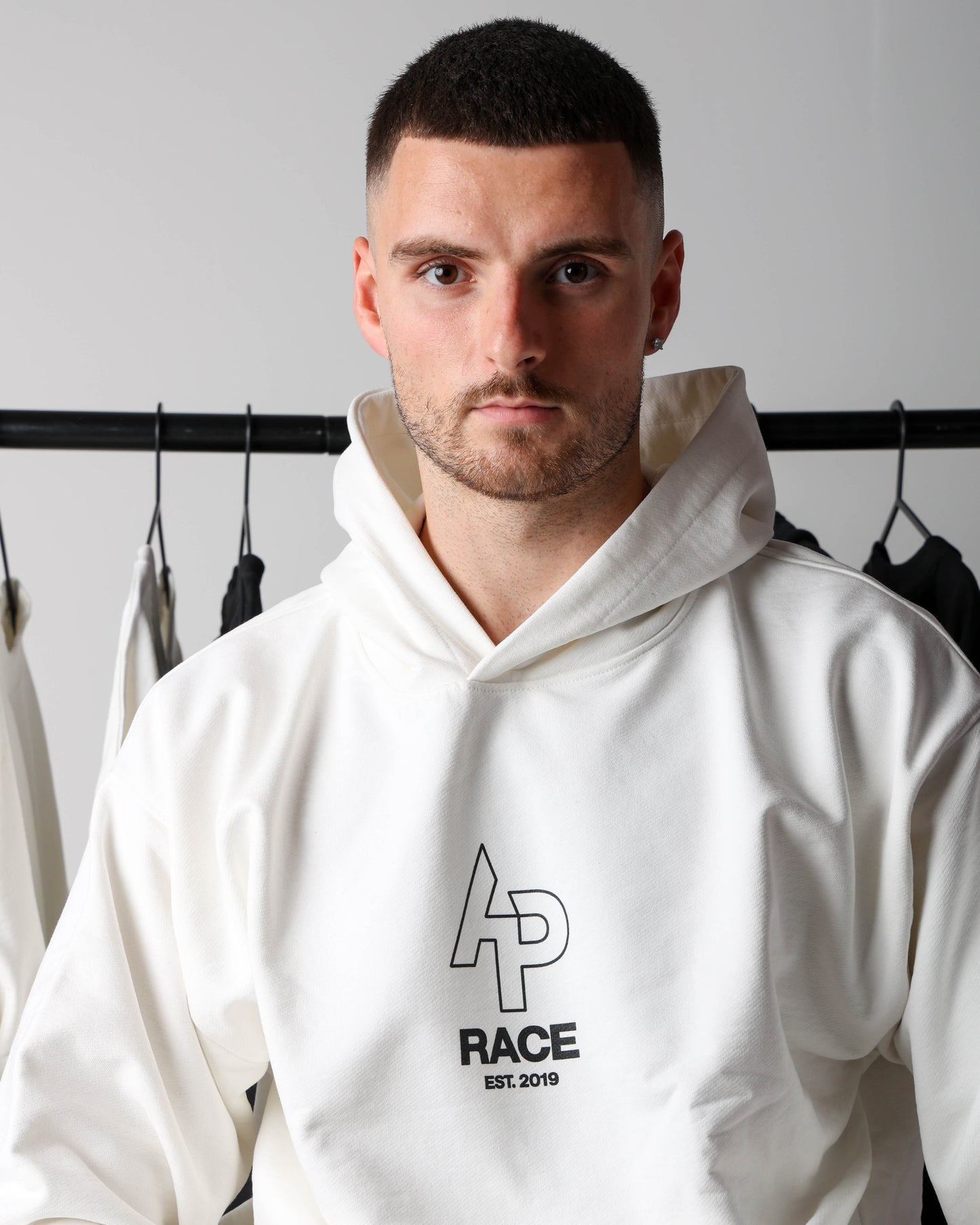 Logo Hoodie White